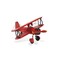 Contemporary Home Living 10" Red and Black 1933s Vintage Style G5 Biplane Tabletop Decoration